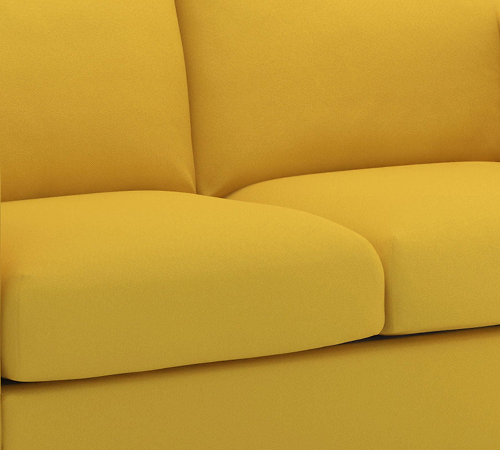 2 Seater Sofa in Velvet with Teak Wood Legs -