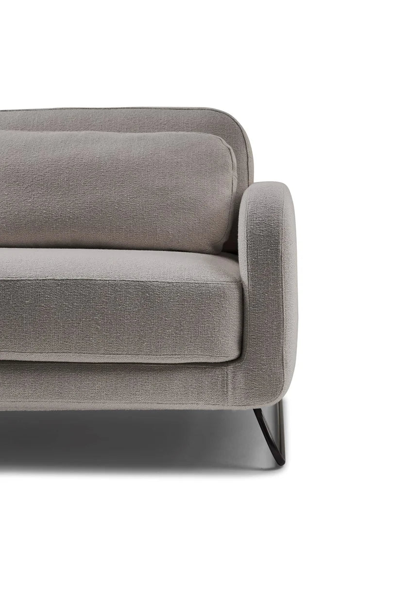 2 Seater Sofa with Metal Legs -