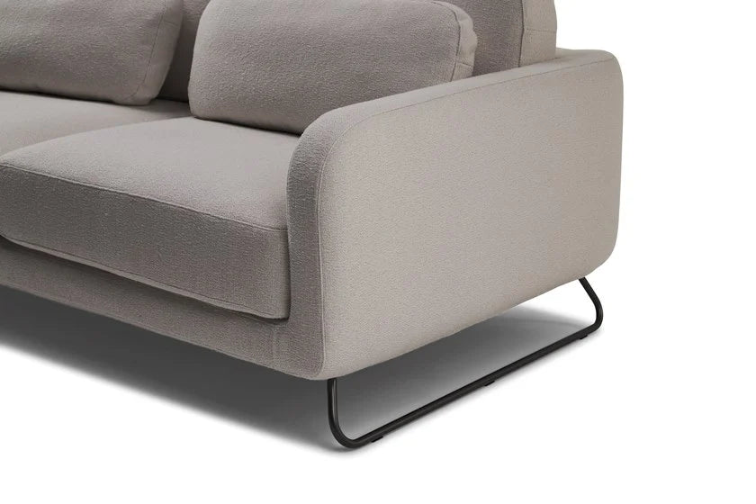 2 Seater Sofa with Metal Legs -