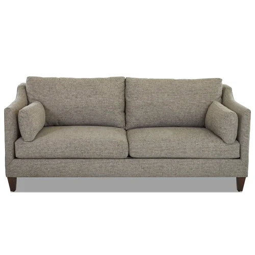 2 Seater Velvet Sofa with Wooden Legs -
