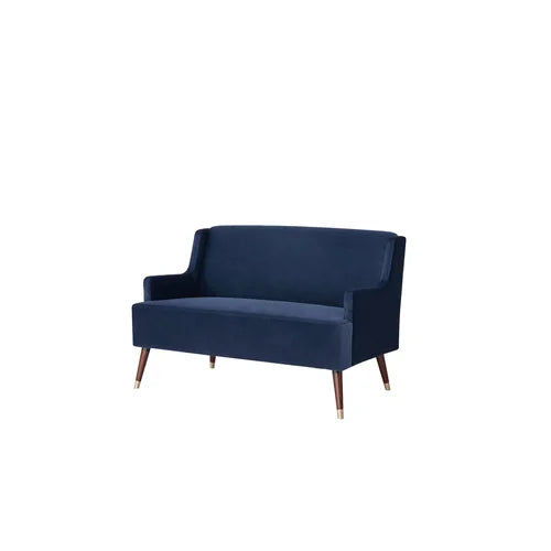 2 Seater Velvet Upholstery, Solid Wood leg With Copper Tip -
