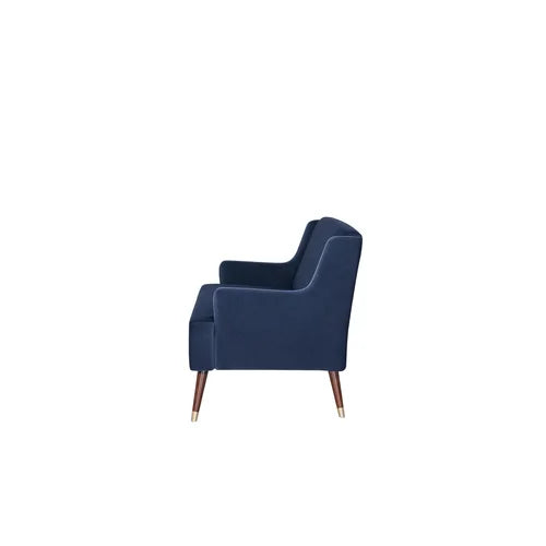 2 Seater Velvet Upholstery, Solid Wood leg With Copper Tip -