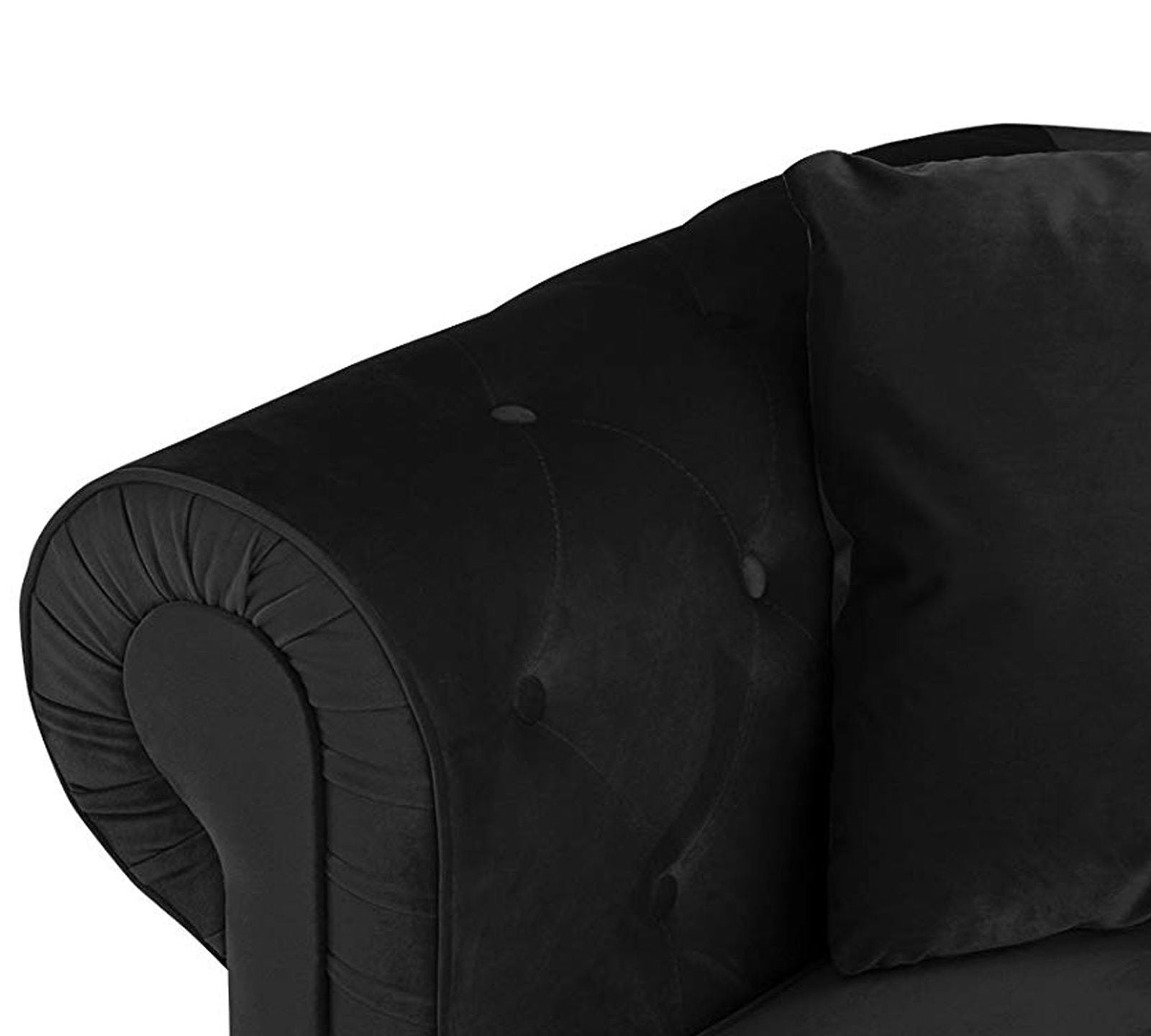 2 Seater and 3 Seater Fabric Sofa with Wooden Base -