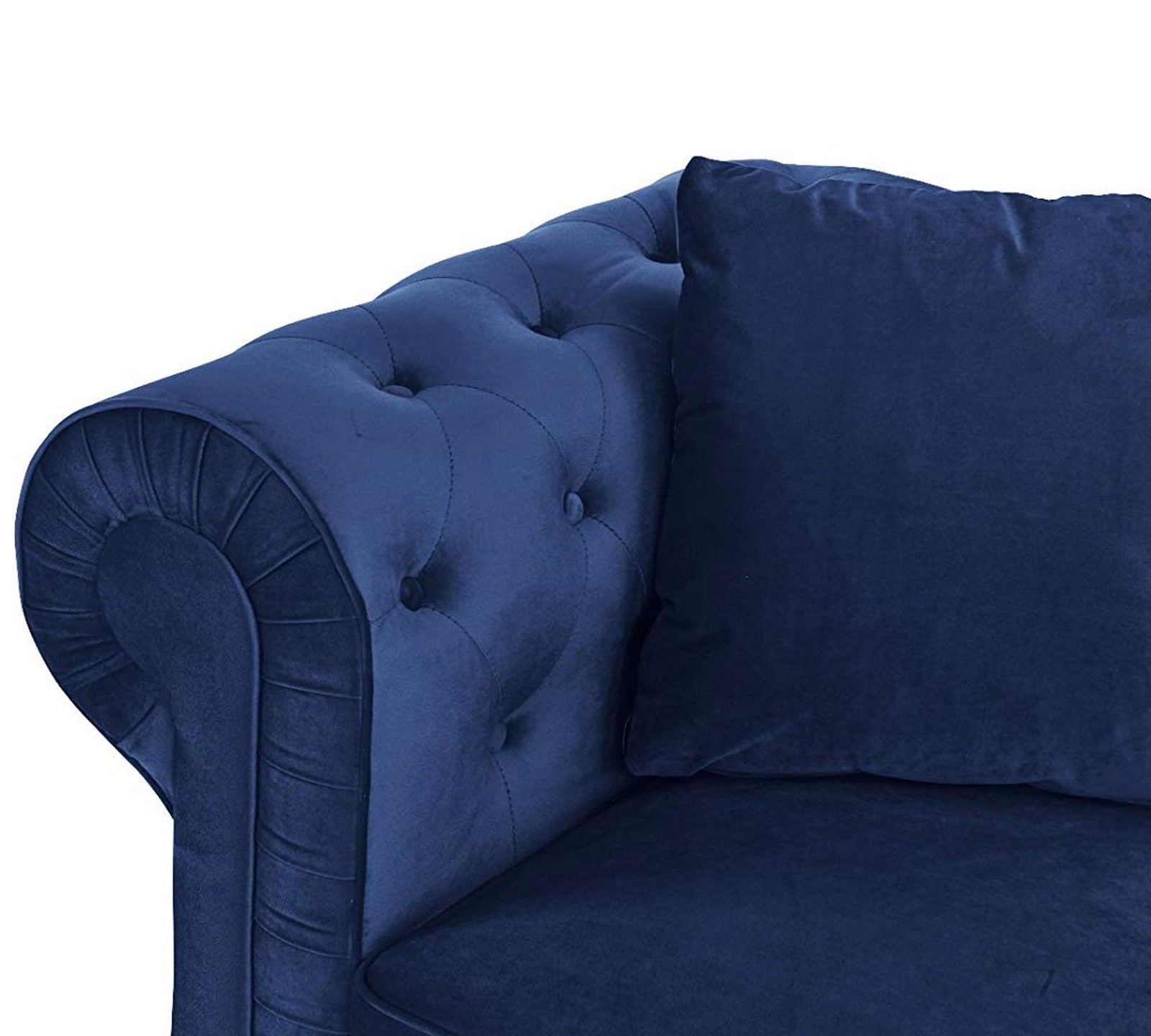 2 Seater and 3 Seater Fabric Sofa with Wooden Base -