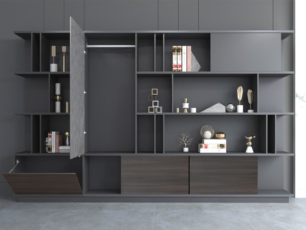 Wooden Office Storage Cabinet with File Organizer, Space-Saving Design & Durable Wooden Finish for Workspaces
