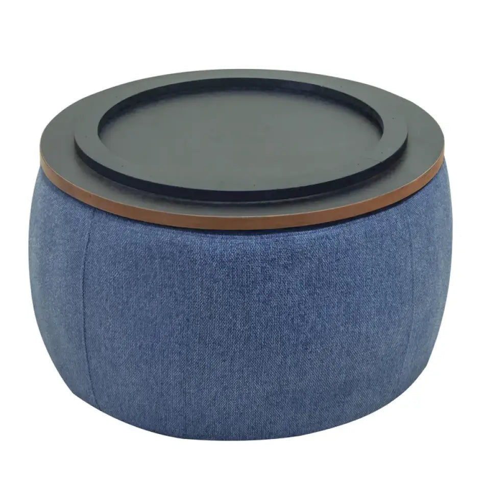 Ottoman Table with Storage – Removable Wood Top Spacious Hidden for Living Room or Lounge.