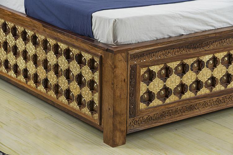 King Size Wooden Bed High-Quality Solid Wood Frame with Hydraulic Storage & Stylish & Spacious Design  Modern, Sturdy & Durable
