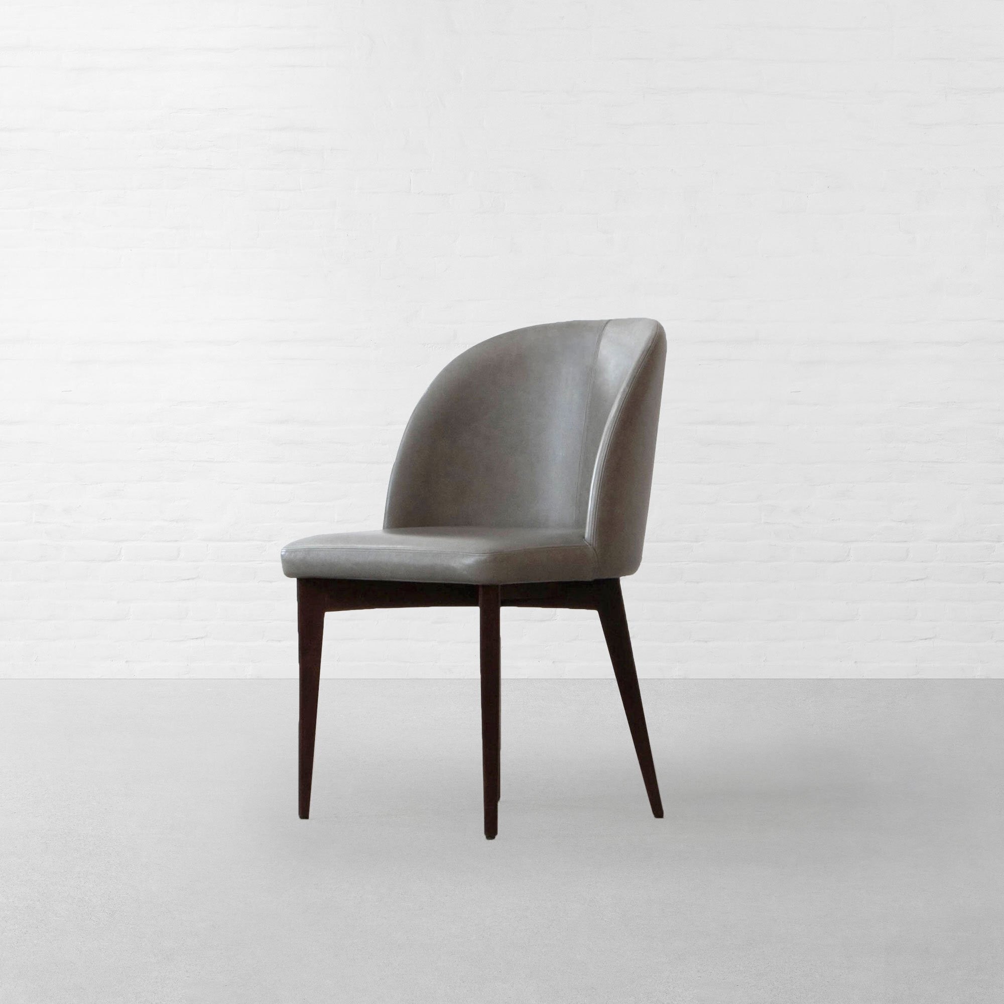 Modern Grey Faux Leathertte Dining Chair - Stylish & Comfortable Home Furniture Seating