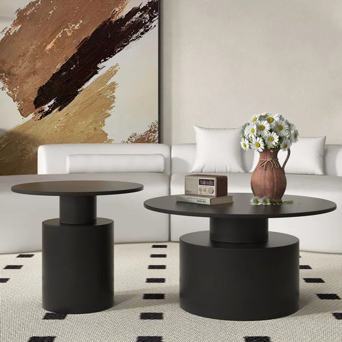 Center Table with Gloss Finish Surface and Strong Durable Frame, Perfect for Modern Home Aesthetics