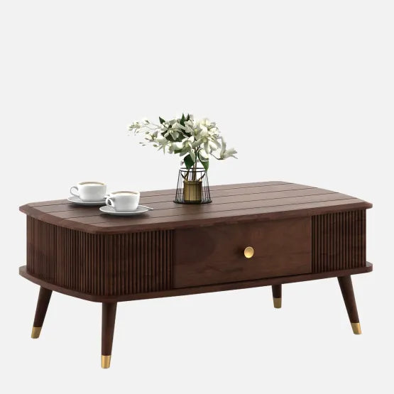 মেটাল ফ্রেম বেস গ্লাস সেন্টার টেবিল