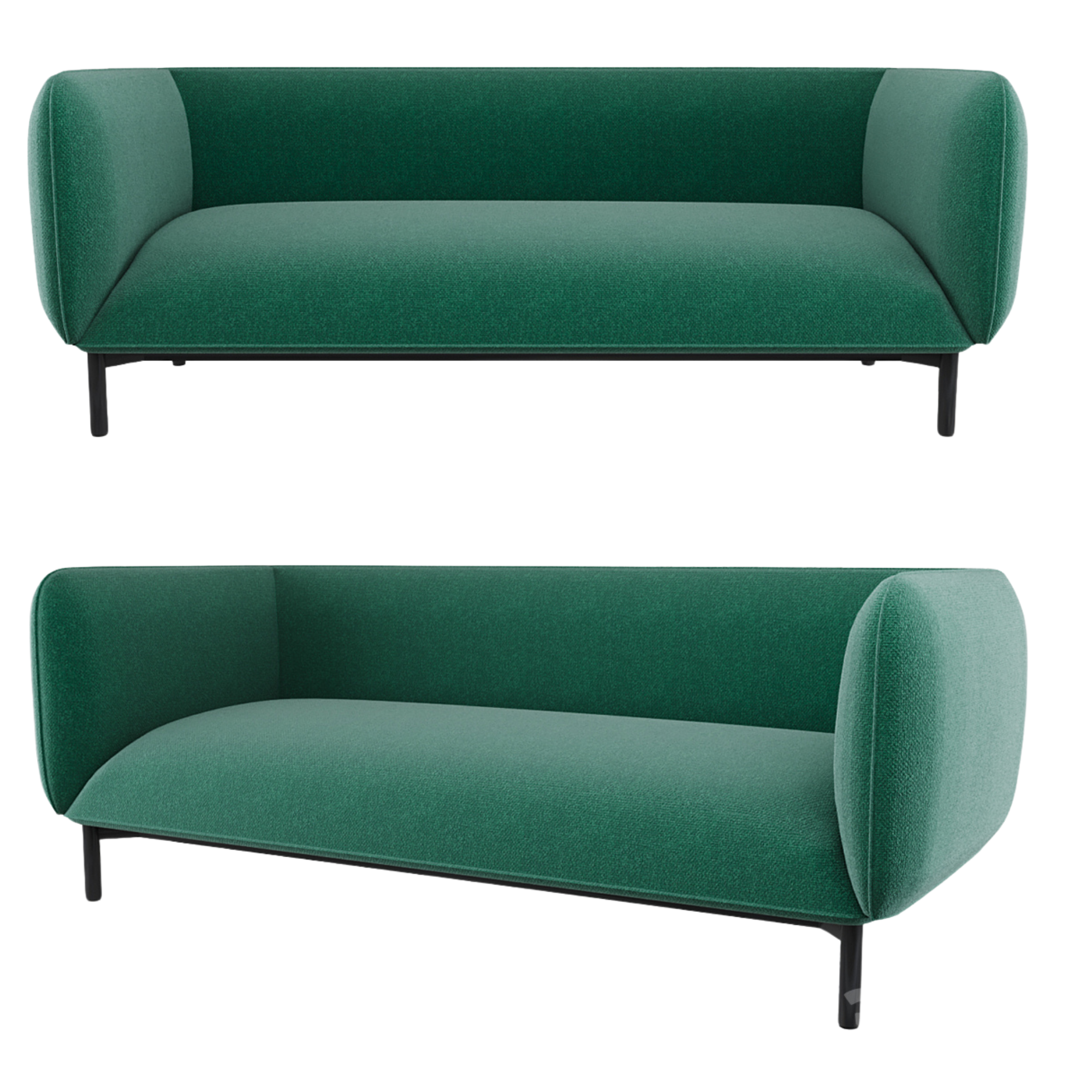 3 Seater Sofa For Home Furniture Upholstery Fabric Premium & Durable Design For Living Room -Green