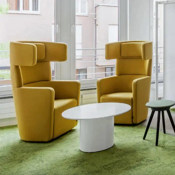 1 Seater Office Sofa for Office Environment Designer High-Back Sofa Refined Office Comfort with Elevated Back Support
