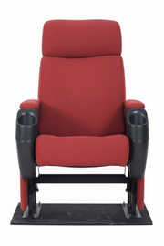 Auditorium Chair with Padded Seat and Backrest, Folding Design, and Comfortable Seating
