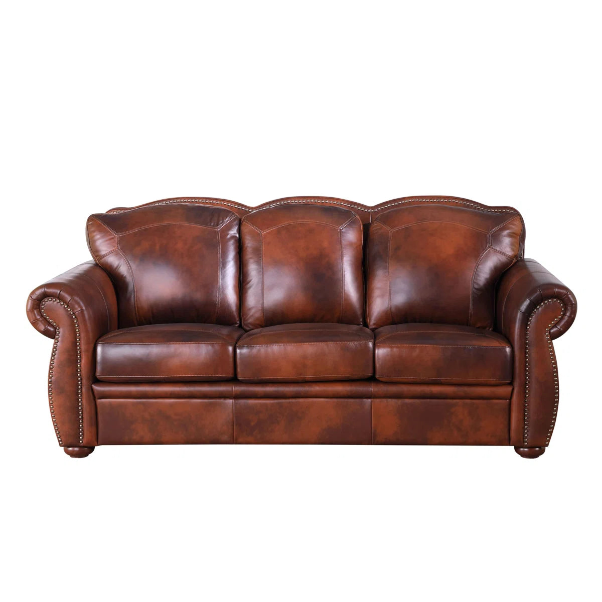 3 Seater&nbsp;Sofa For Home Furniture, Upholstery Pu leatherette Premium and Durable Design For Living Room and Office- Brown