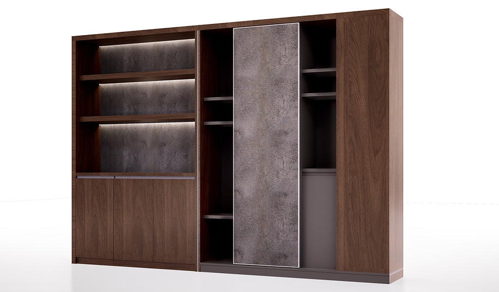 Wooden Office Storage Cabinet with Modern Wooden Elegant Finish for Professional Workspaces