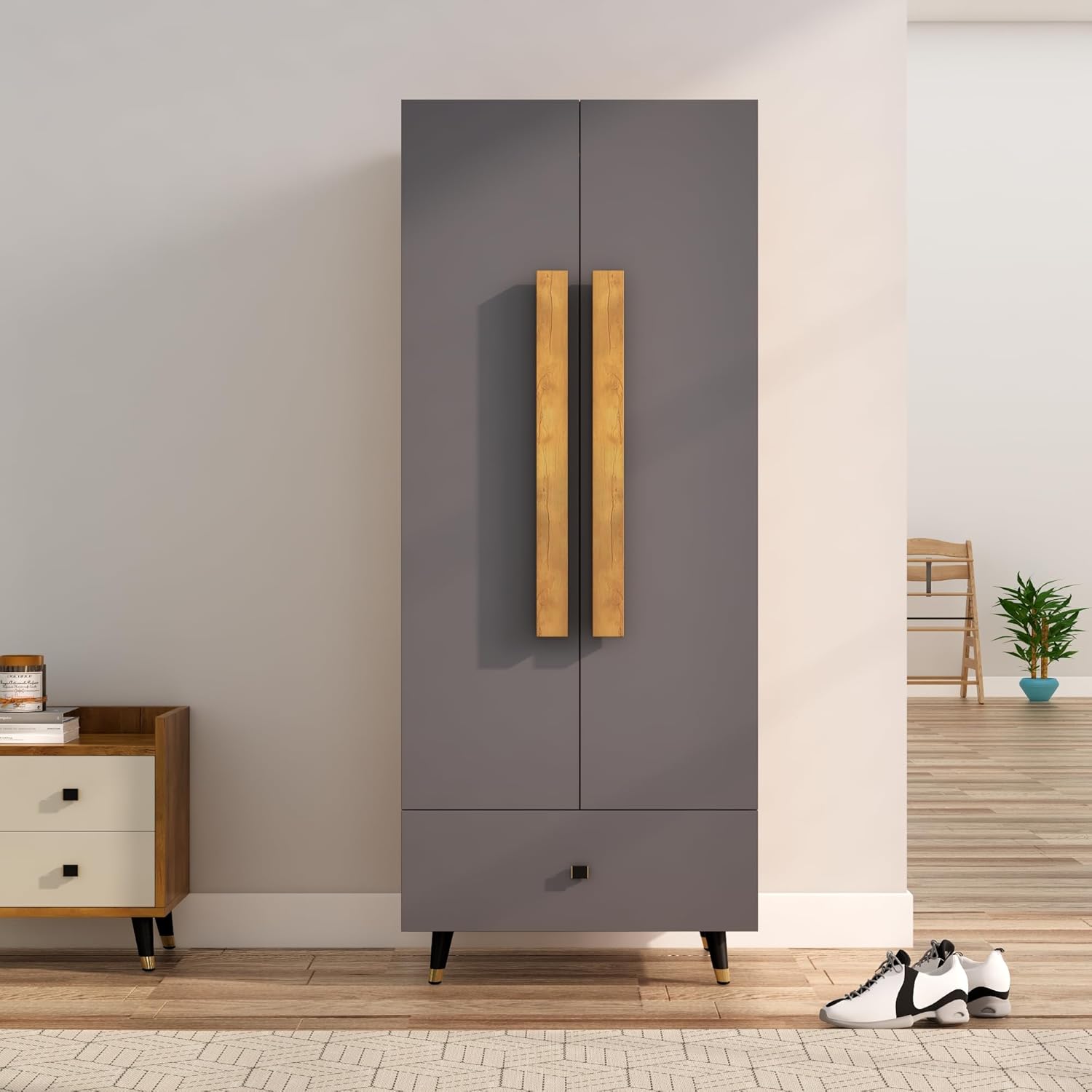 Wardrobe for Compact Bedroom Premium Space-Saving Wardrobe with Elegant Finish.