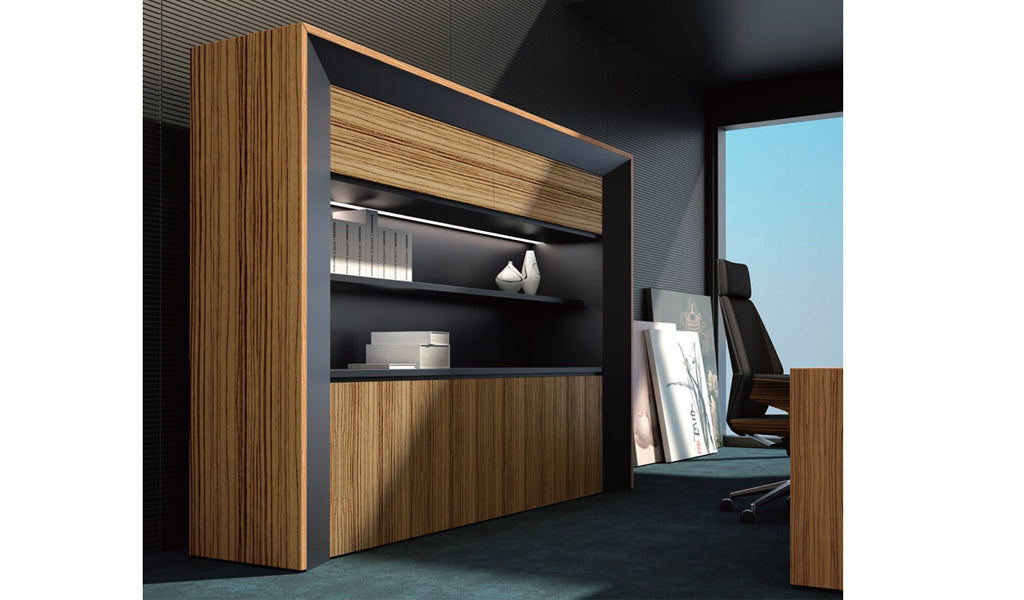 Wooden Office Storage Cabinet with Stylish finish, and Durable Design for Corporate