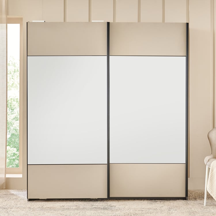 Wardrobe for Home Sliding Doors Ultra-Premium Aesthetic Appeal, and Multi-Functional Storage with Mirror Look