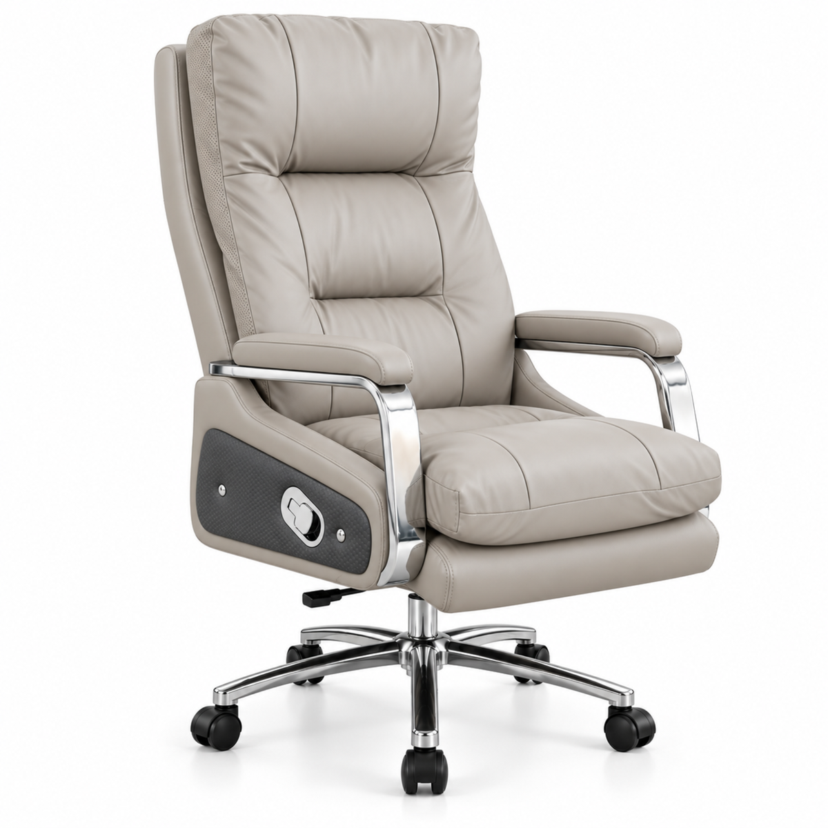 Premium Ergonomic High-Back Director Office Chair with Recliner, Lumbar Support, Padded Headrest, Cushioned Seat, Adjustable Height & 360° Swivel for All-Day Comfort