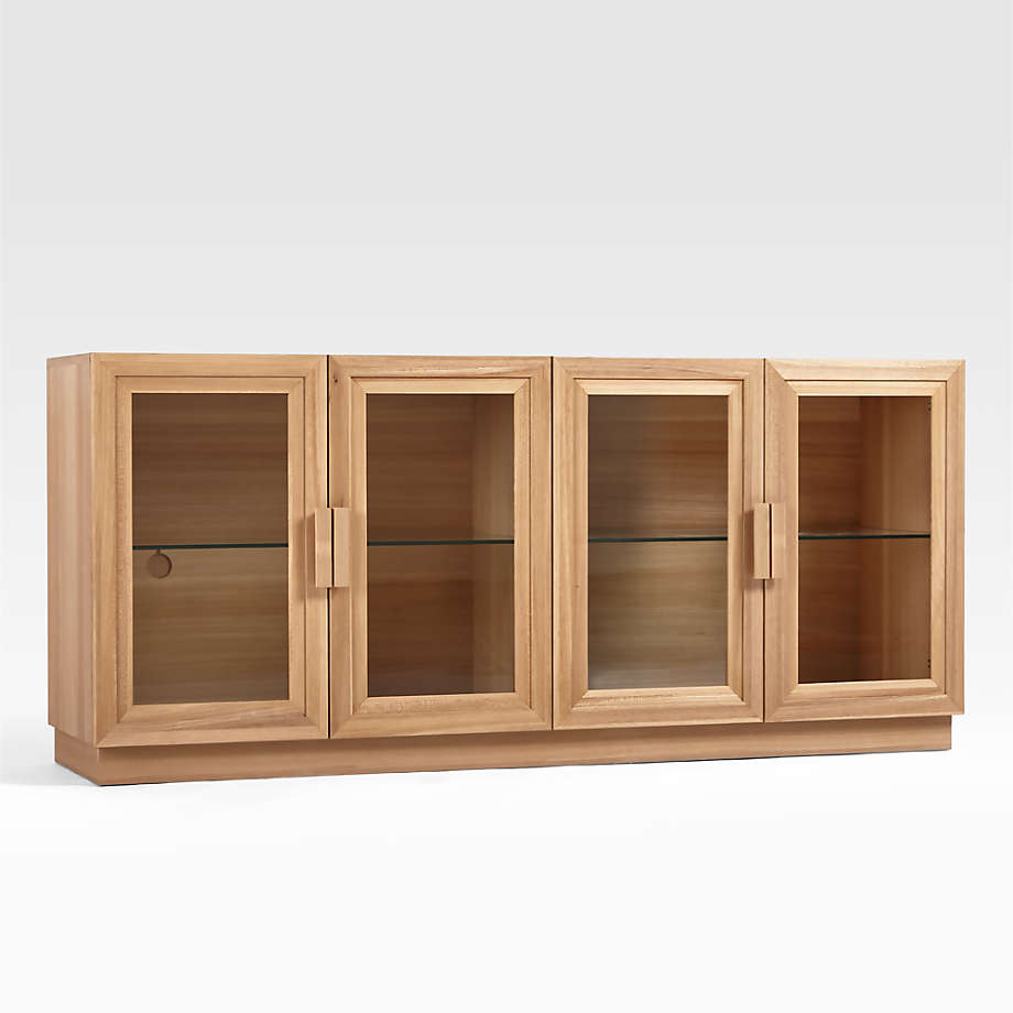 Wooden TV Wall Cabinet with Smooth Wooden Finish, Sleek Wooden Texture for Elegant Homes