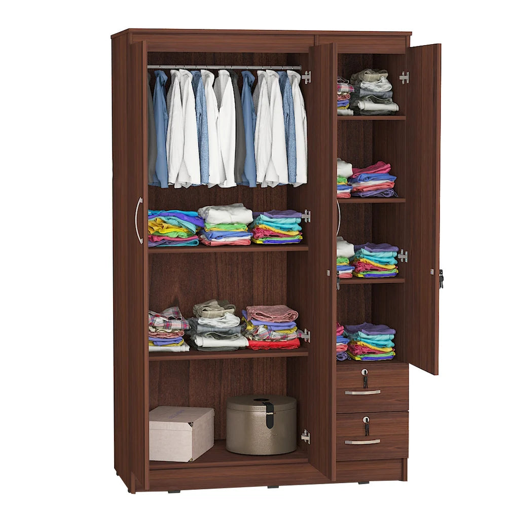 Wardrobe for Bedroom and Classic Wooden Almirah with Smart Storage Perfect for Stylish Rooms.