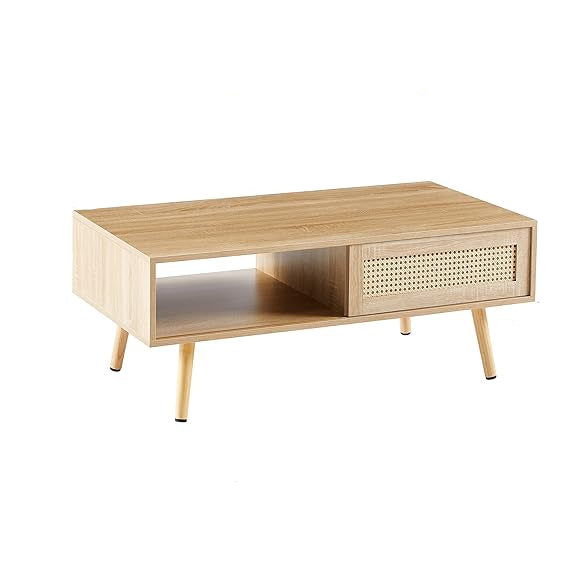 Center Table Featuring Premium Finish and Elegant Edges, Ideal for High-End Living Room Spaces