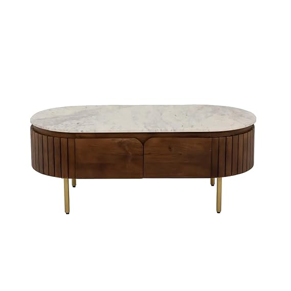 Center Table Featuring Sleek Wooden Frame and Smooth Top, Suitable for Contemporary Living and Lounge Areas