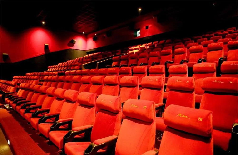 Auditorium Chair with Padded Seat and Backrest, Folding Design, and Comfortable Seating