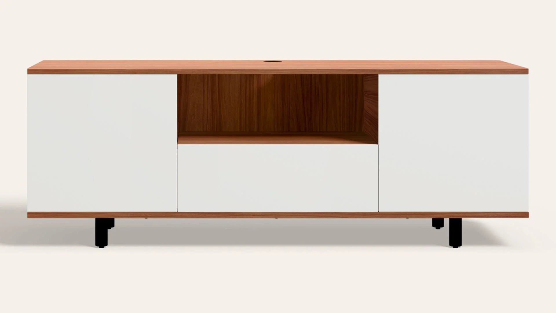 Wooden TV Wall Cabinet with Stylish finish, and Combines Strong Joints, Premium Fittings, and Smooth Edges
