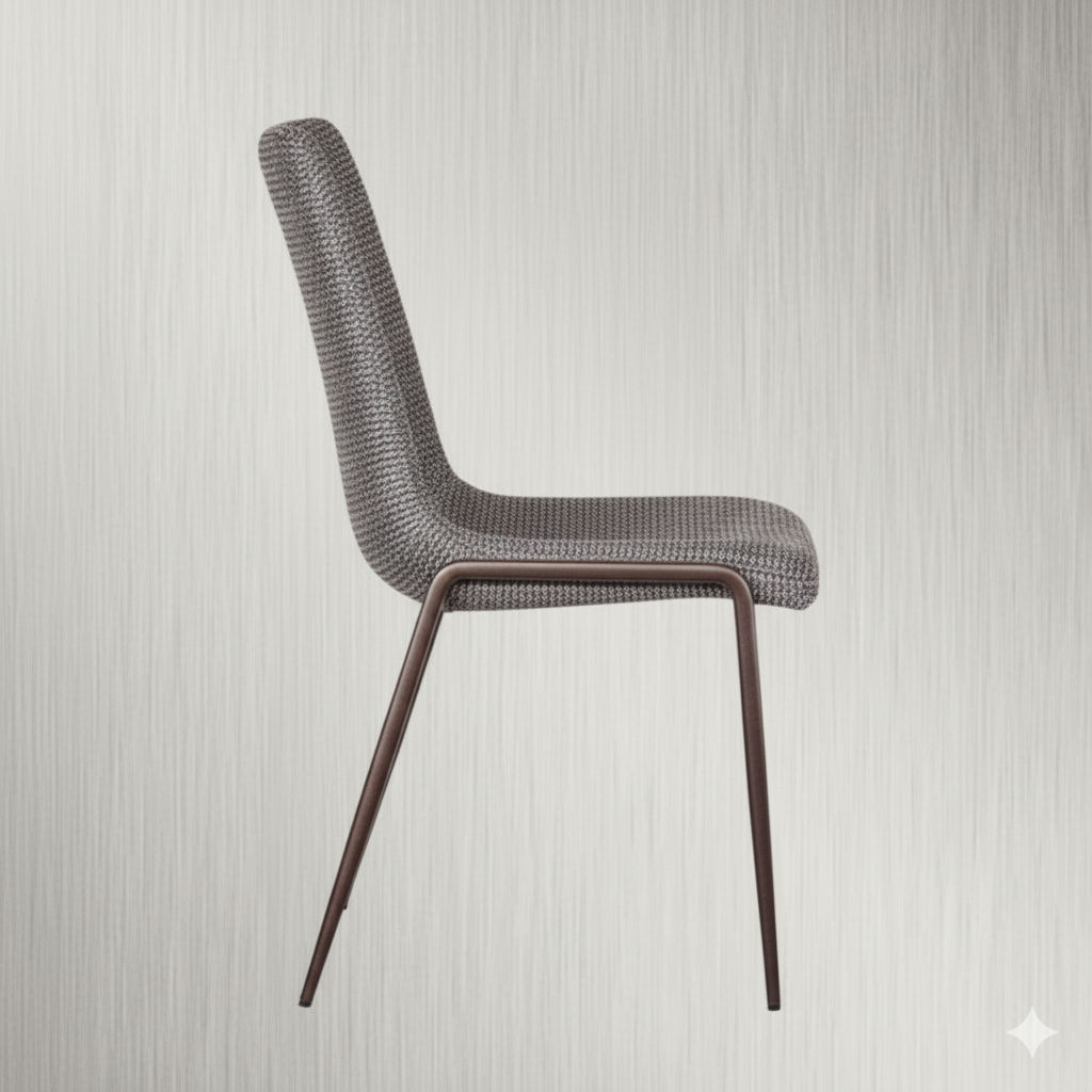 Modern Upholstered Dining Chair with Metal Legs - Stylish Home Furniture for Kitchen & Dining Room