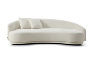 3-Seater Italian Sofa for Home Furniture with Boucle Upholstery, Luxury Finish for Living Spaces