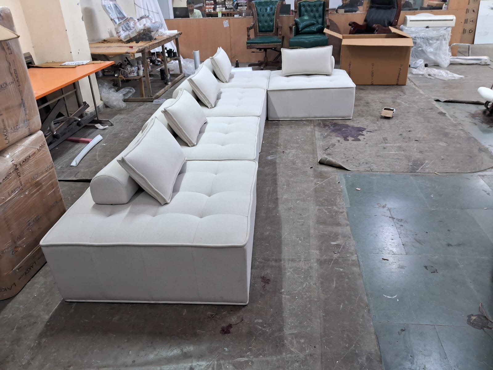 Modern Accent Chair with Armless Floor Seating