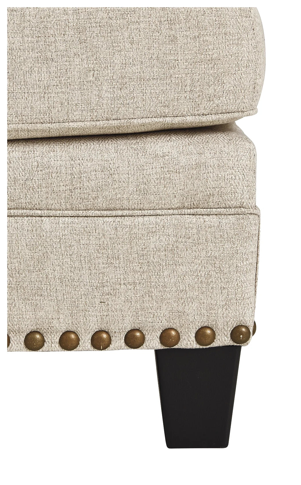 Ottoman For Home Furniture Upholstery Pu Leatherette Comfortable Seating Premium And Durable Design & Multi-Functional for Living Room -Beige