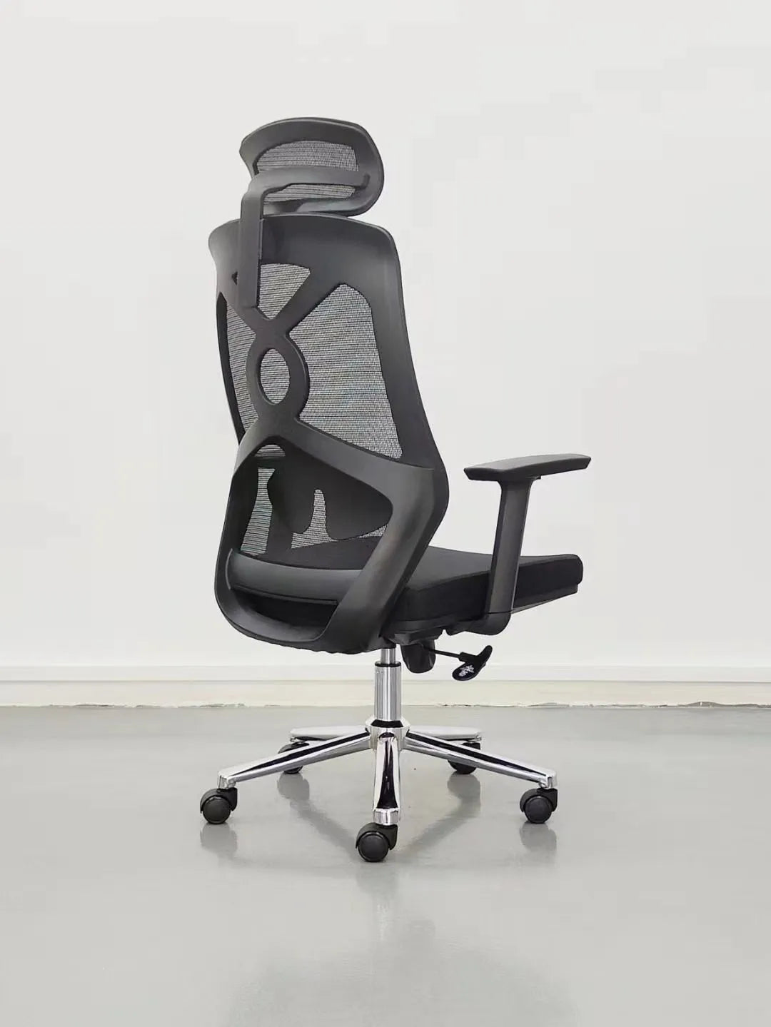 Office Mesh Chair with Ergonomic Design with Adjustable Height and Lumbar Support - Revolving Base, Premium Quality & Adjustable Headrest, and Backrest
