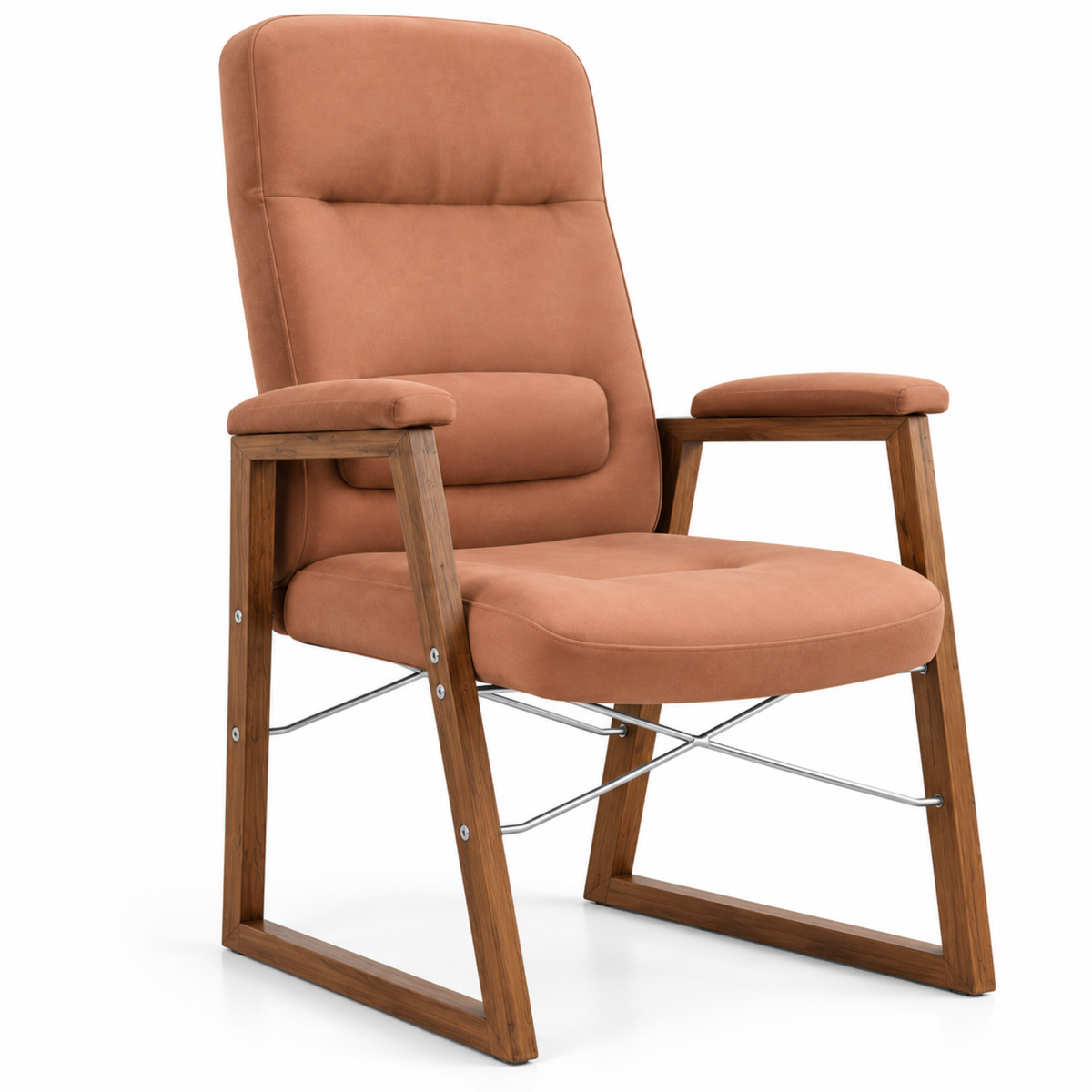 Director Chair for Office Modern and Premium Design with Leatherette Upholstery and Soft Armrest
