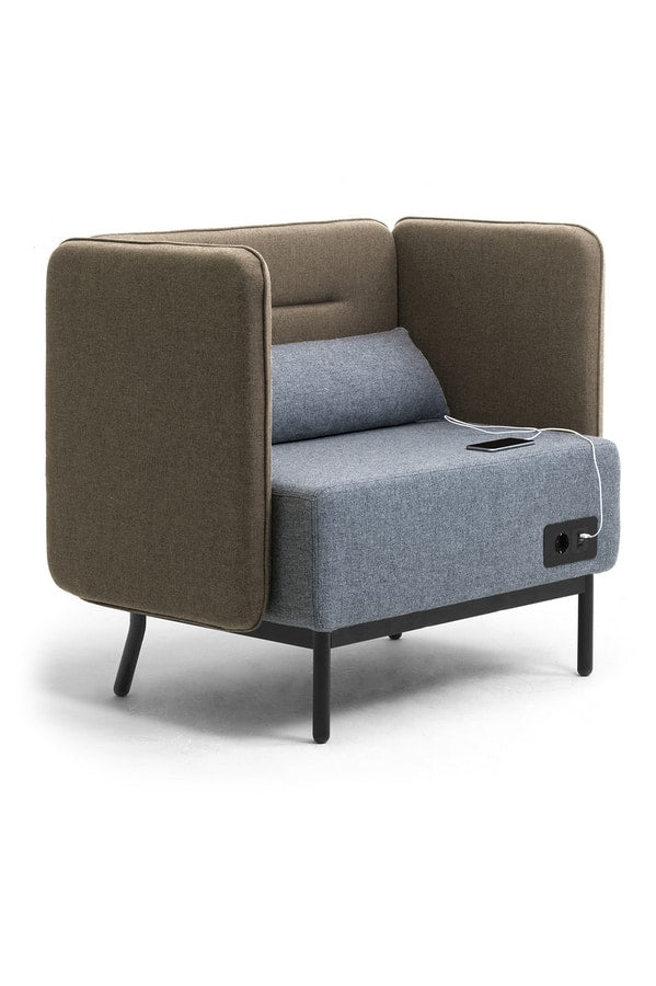 1 Seater Office Sofa for Office Area and High Back Design Sofa for Style and Comfort.