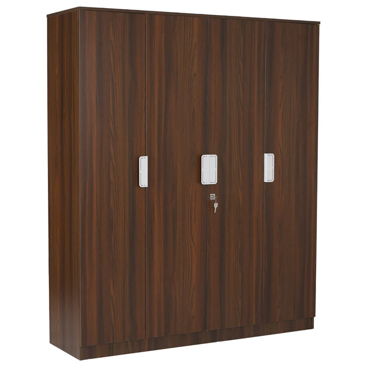 Wardrobe for Bedroom and Sleek Multi-Door Wardrobe with Drawer Storage Ideal for Urban Bedrooms