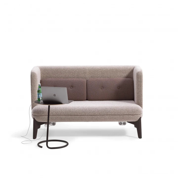 3 Seater Office Sofa Mid-Century Modern Office Sofa a Stylish Seating for Professional Spaces and Premium Velvet Upholstery.
