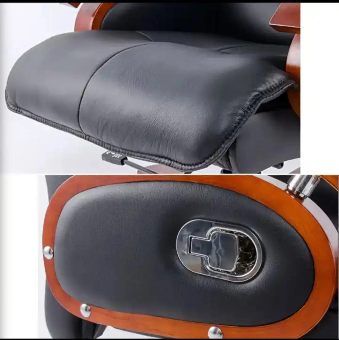 Ergonomic Director Chair: Modern Design, Plyboard & Leatherette, Recliner, Height Adjustable, Fixed Armrest & Revolving for Ultimate Comfort