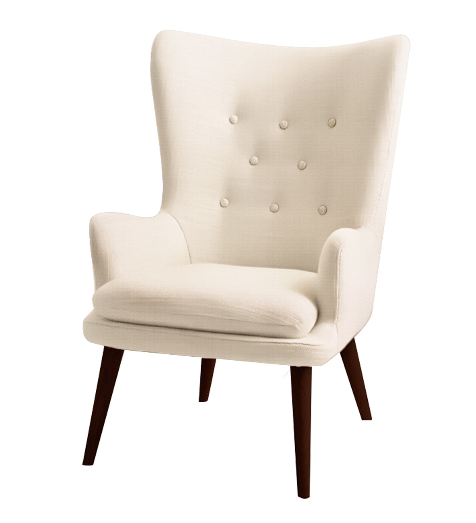 Lounge Chair For Home Furniture Fabric Cotton and Frame Ply Durable and high Quality Wing Chair