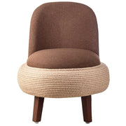 বাসার আসবাবের জন্য লাউঞ্জ চেয়ার আধুনিক টেকসই ডিজাইনের আরামদায়ক বসার ঘর, স্টাইলিশ - বাদামী বেইজ