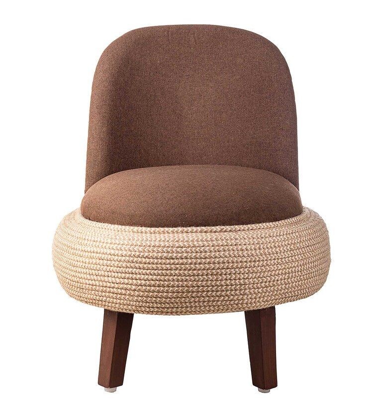 Lounge Chair For Home Furniture Modern  Durable Design Comfortable Seating  Stylish for Living Rooms -Brown Beige