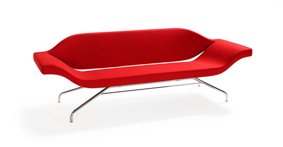 2-Seater Office Sofa with Simple and Contemporary Design, Perfectly Suited for Professional Workspace and Corporate Office Environments