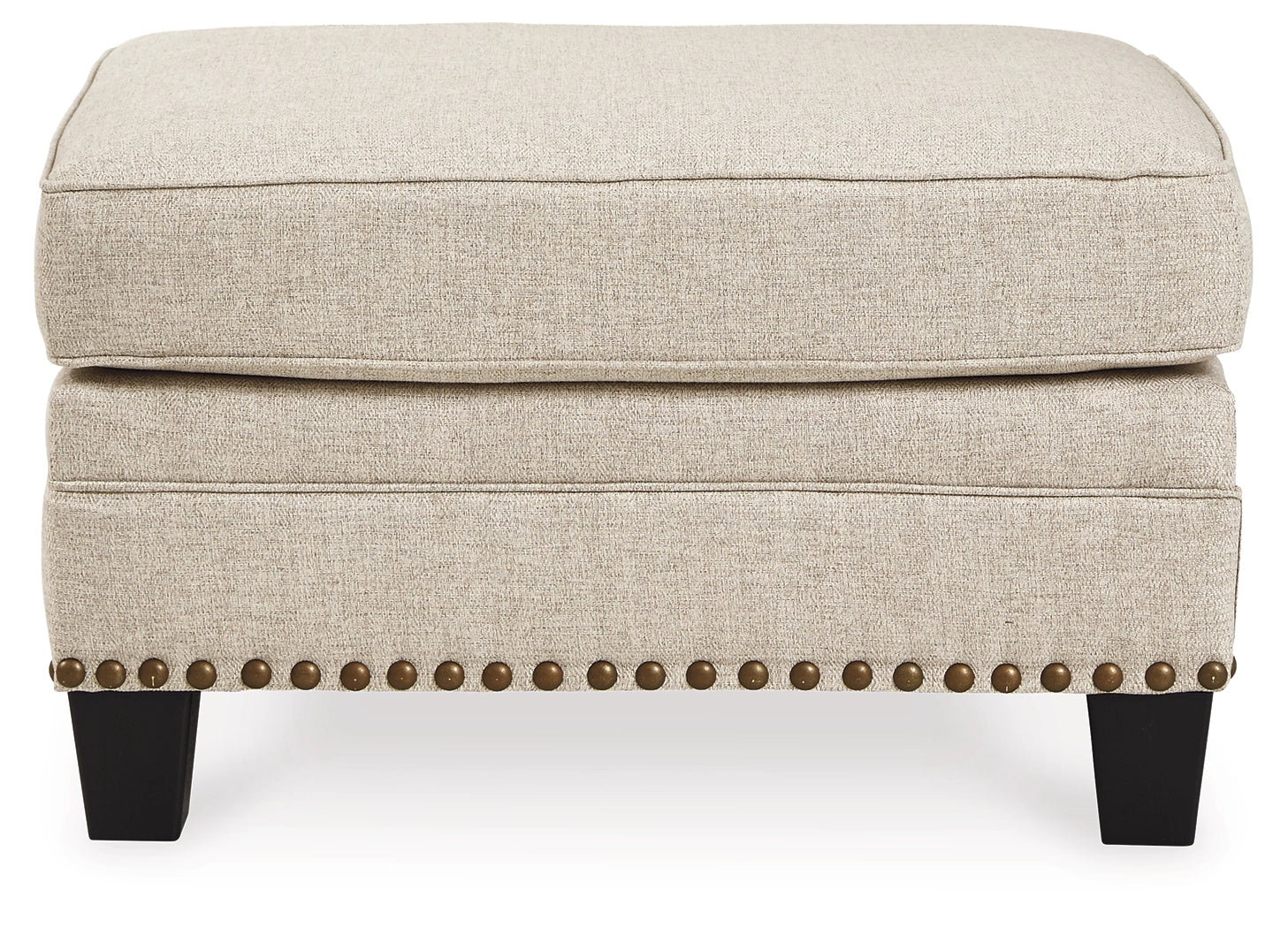 Ottoman For Home Furniture Upholstery Pu Leatherette Comfortable Seating Premium And Durable Design & Multi-Functional for Living Room -Beige