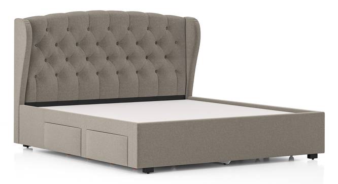 King Size Wooden Bed Fully Upholstered Modern Design with Hydraulic Storage Wooden Frame & Finished in Premium Velvet/Suede for Best Quality