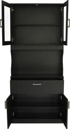 Cabinet for Home Furniture Particle Board, Design Includes 5 Shelves, 1 Drawer, Soft Edges