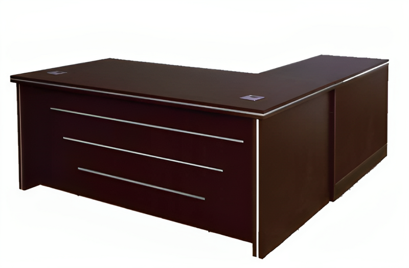 Executive Table with Drawer Pedestal with Openable Shutter