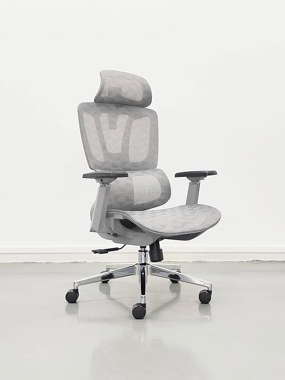 Ergonomic Mesh Office Chair with Adjustable Lumbar Support, Sliding Seat, Headrest, 3D Armrests & High Back – Executive Comfort for Home and Office Use