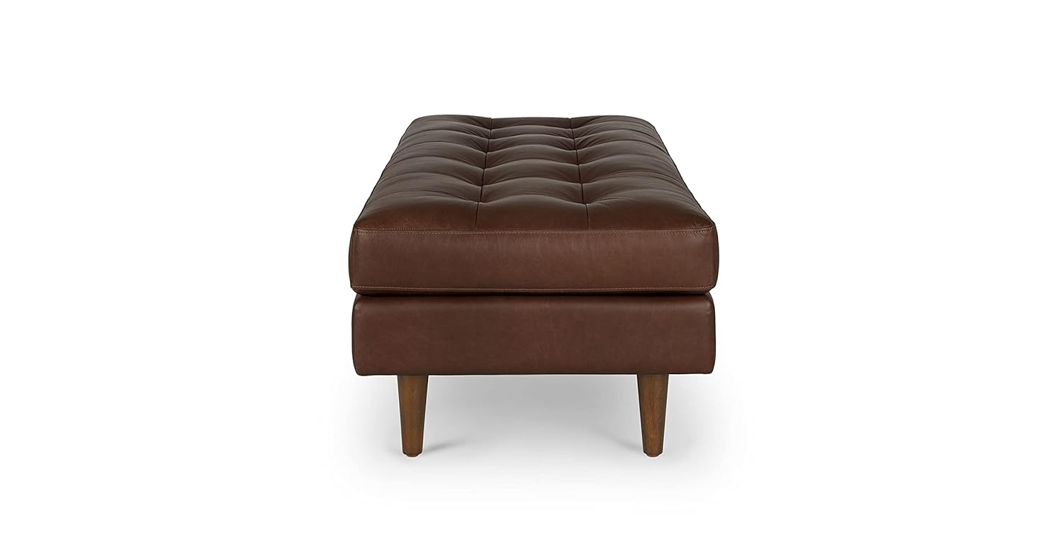 Pouffe For Home Furniture Upholstery Pu Leatherette Comfortable Seating Premium And Durable Design & Multi-Functional for Living Room -Brown