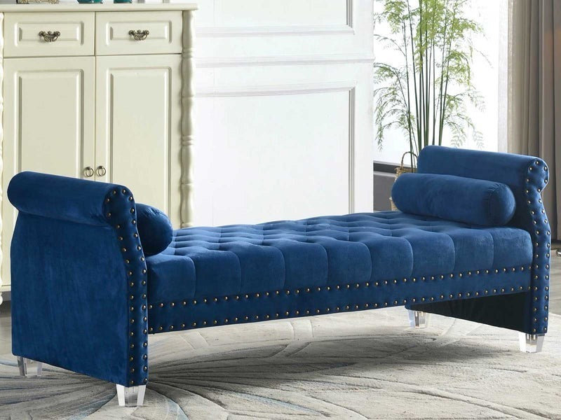 Couch Sofa Bed Chesterfield Modern For Home Furniture Premium Quality & Modern and Durable Design for Living Room – Navy Blue